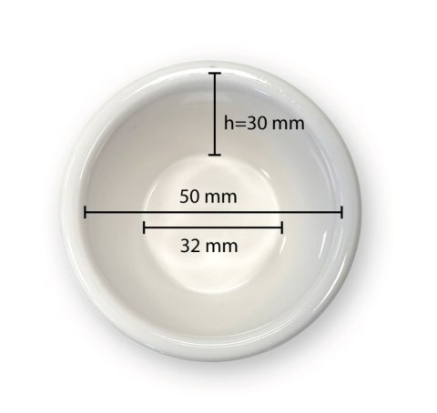Miseczka ramekin, 45ml, kremowa, 12 szt., ⌀60x(H)35mm