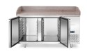 Stół chłodniczy do pizzy 2-drzwiowy z granitowym blatem, Arktic, 250L, 230V 1510x800x(H)875mm
