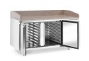 Stół chłodniczy do pizzy 2-drzwiowy z granitowym blatem, Arktic, 250L, 230V 1510x800x(H)875mm