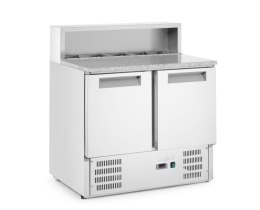 Stół chłodniczy z nadstawą i blatem granitowym, Arktic, 247L, 230V/145W, 900x700x(H)1070mm