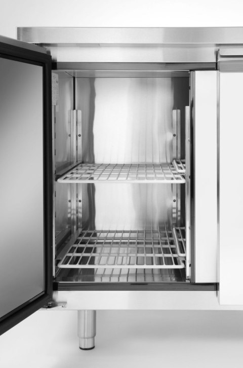 Stół mroźniczy 2-drzwiowy z agregatem bocznym 280L, 230V 1360x700x(H)910mm