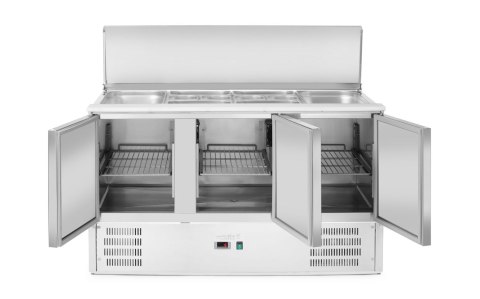 Stoły chłodnicze sałatkowe z pokrywą uchylną 3-DRZWIOWY