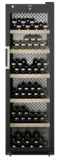 Szafka do przechowywania wina, Drzwi podwójnie szklone, Czarna, GrandCru Selection