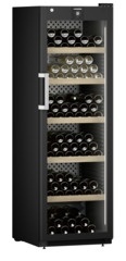 Szafka do przechowywania wina, Drzwi podwójnie szklone, Czarna, GrandCru Selection