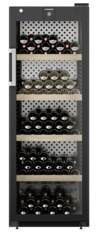 Szafka do przechowywania wina, Drzwi podwójnie szklone, Czarna, GrandCru Selection WPbli 5031