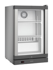 Zamrażarka gastronomiczna z chłodzeniem dynamicznym, drzwi ze szkła izolacyjnego z ramą z aluminium, Srebrny, Fv 913