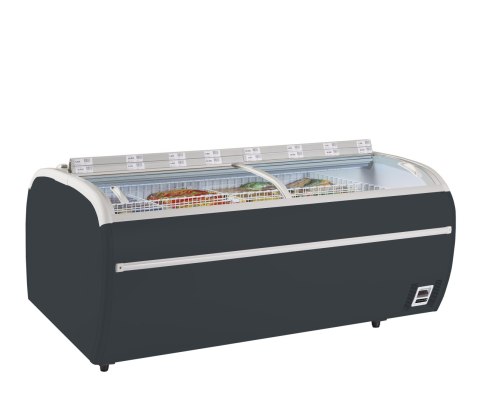 Antracytowa chłodziarka/zamrażarka supermarketowa TWIN 220A-CF