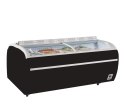 Czarna chłodziarka / zamrażarka supermarketowa TWIN 220B-CF