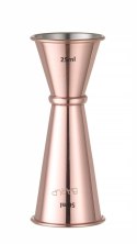 Jigger - miarka barmańska 30/50 ml, BarUp, miedziany, ⌀45x(H)114mm