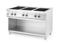 Kuchenka indukcyjna z 6 polami grzewczymi, 400V/25500W, 1200x700x(H)890mm
