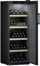 Szafka do przechowywania wina, Drzwi z pełnym panelem, Czarna, GrandCru Selection WSbli 5031