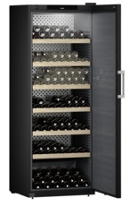 Szafka do przechowywania wina, Drzwi z pełnym panelem, Czarna, WSbli 7731, GrandCru Selection
