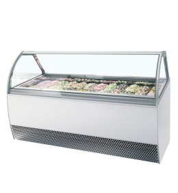 Wentylowana chłodziarka ekspozycyjna na lody gałkowe MILLENNIUM LX24