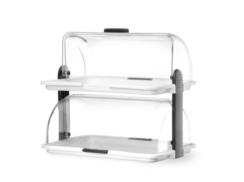 Witrynka Roll top - podwójna, HENDI, 380x260x(H)355mm