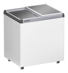 Zamrażarka skrzyniowa do lodów, Pokrywa aluminiowa przesuwana, Biała, EFE 2200