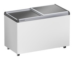 Zamrażarka skrzyniowa do lodów, Pokrywa aluminiowa przesuwana, Biała, EFE 3800