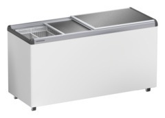 Zamrażarka skrzyniowa do lodów, Pokrywa aluminiowa przesuwana, Biała, EFE 5100