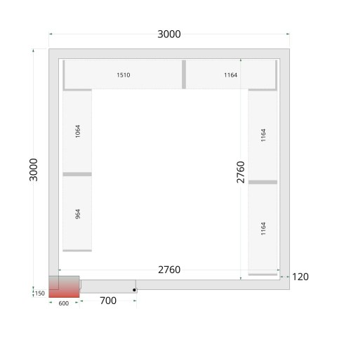 CRNF3030 Shelf Rack System Kit