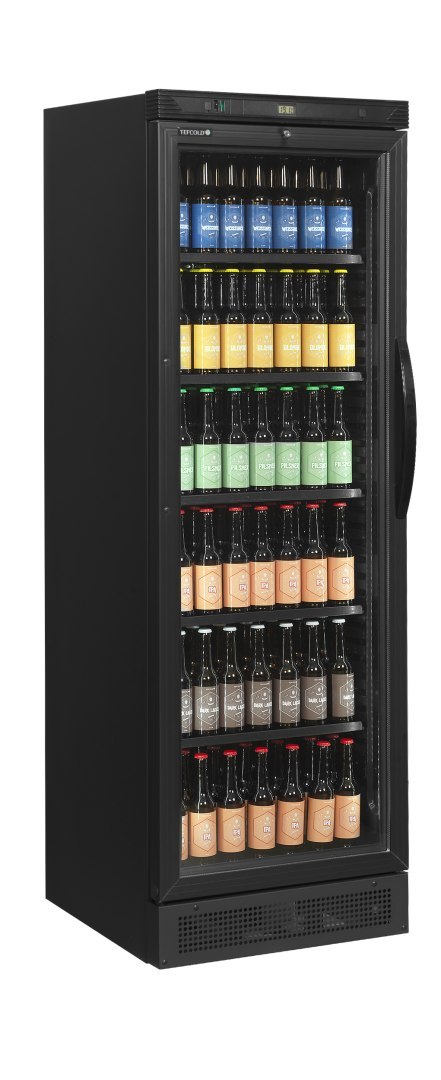 Chłodziarka na butelki, zawiasy z lewej strony CEV425 BLACK L/H