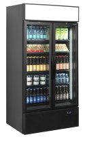 Czarna chłodziarka ekspozycyjna FSC1000H BLACK