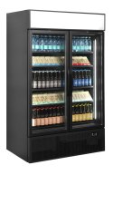 Czarna chłodziarka ekspozycyjna FSC1200H BLACK