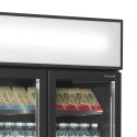 Czarna chłodziarka ekspozycyjna FSC891H Black
