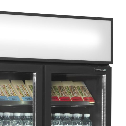 Czarna chłodziarka ekspozycyjna FSC891H Black