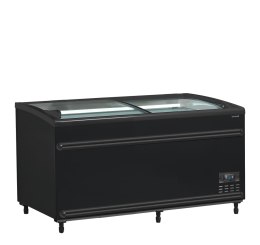 Czarna chłodziarka / zamrażarka supermarketowa SFI145B-CF VS