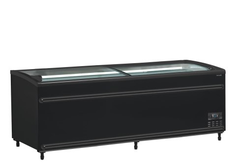 Czarna chłodziarka / zamrażarka supermarketowa SFI210B-CF VS