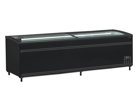 Czarna chłodziarka / zamrażarka supermarketowa SFI250B-CF VS