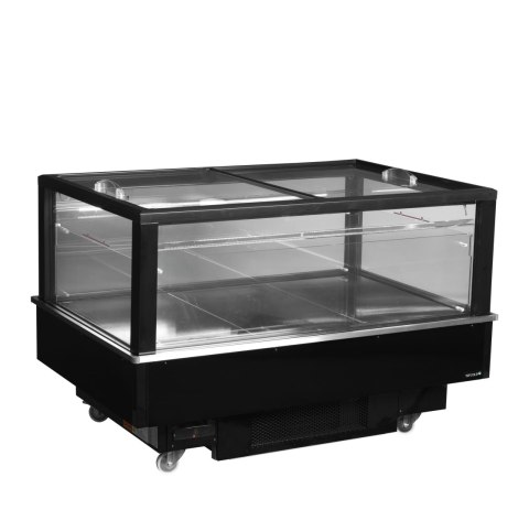 Czarna chłodziarko-zamrażarka impulsowa EIB-D1015-B1