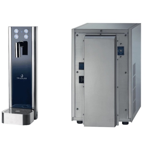BluSoda Box Hot 30 Fizz Podblatowy dystrybutor wody z nalewakami BluGlass Tower