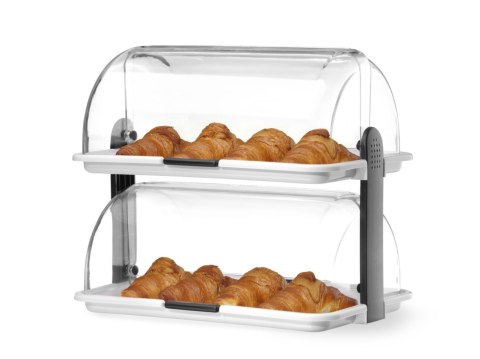 Witrynka Roll top - podwójna, HENDI, 465x310x(H)410mm