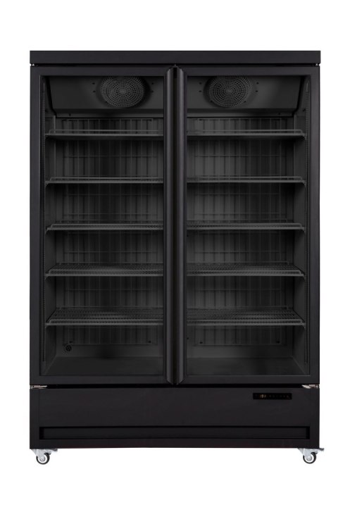 Pionowa zamrażarka ekspozycyjna, Arktic, 655L, czarny, 230V/880W, 1370x740x(H)2023mm