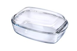 Naczynie żaroodporne z pokrywą Duralex, transparentny, 370x215x(H)140mm