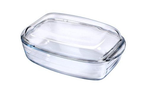 Naczynie żaroodporne z pokrywą Duralex, transparentny, 370x215x(H)140mm