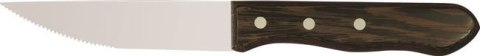 Nóż do steków 125 mm z drobnymi ząbkami, uchwyt drewniany WENGE