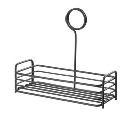 Organizer na przyprawniki, prostokątny, czarny 205x90x(H)180mm