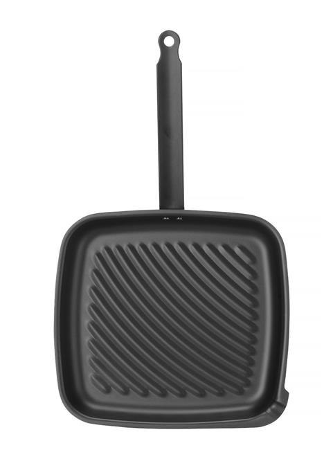 Patelnia do grillowania, kwadratowa, 480x282x(H)80mm