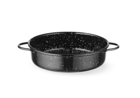 Patelnia emaliowana, czarny, ⌀140x(H)45mm, Okrągły