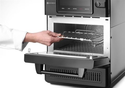 Piec konwekcyjno-mikrofalowy CombiTurbo , HENDI, 18L, czarny, 230V/3000W, 402x735x(H)608mm