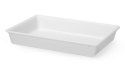 Płaski pojemnik do panierowania 12L, biały, 535x385x(H)85mm, Prostokątny