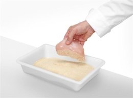 Płaski pojemnik do panierowania 3L, biały, 340x235x(H)70mm, Prostokątny