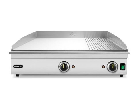 Płyta grillowa 2/3 gładka, 1/3 ryflowana Hendi 697x474x(H)241mm