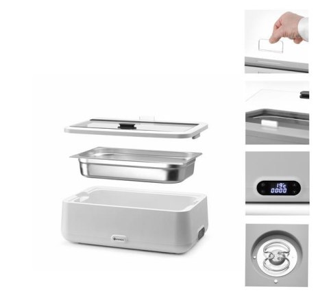 Podgrzewacz elektryczny biały HENDI UNIQ 607x402x(H)245mm