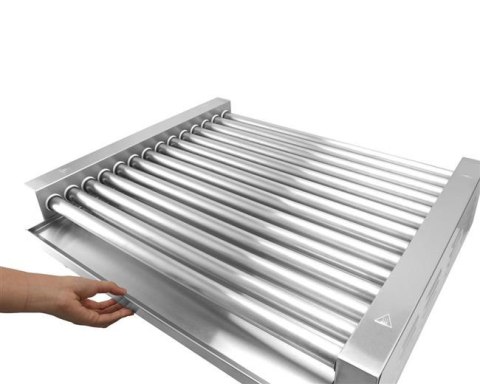 Podgrzewacz rolkowy do parówek XL - dwustrefowy 14 rolek Hendi