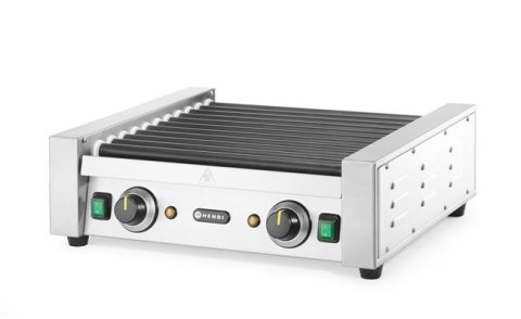 Podgrzewacz rolkowy do parówek dwustrefowy 11 rolek 530x525x(H)180mm