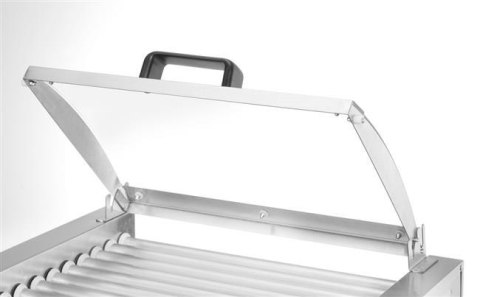 Podgrzewacz rolkowy do parówek jednostrefowy pokrywą 9 rolek Hendi 566x450x(H)259mm