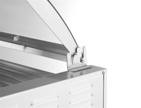 Podgrzewacz rolkowy do parówek jednostrefowy pokrywą 9 rolek Hendi 566x450x(H)259mm