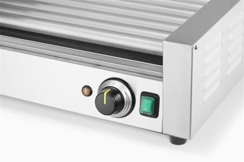 Podgrzewacz rolkowy do parówek jednostrefowy pokrywą 9 rolek Hendi 566x450x(H)259mm